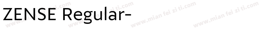 ZENSE Regular字体转换